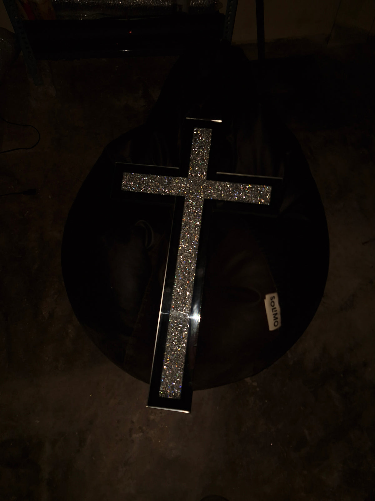 Chrome Cross Glitter Mirror