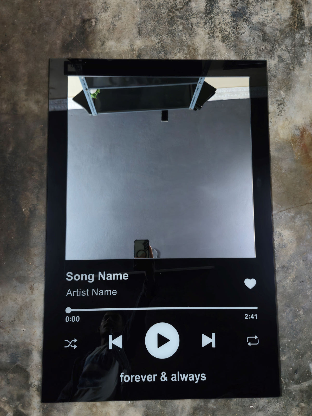 Spotify-Style Music Mirror.